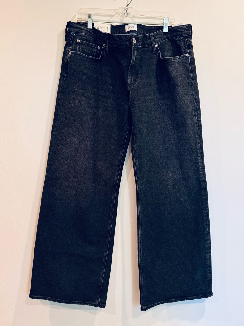Citizens of Humanity 🌱 Nora Trouser Leg 32 NWT Cat Eye Black Jeans